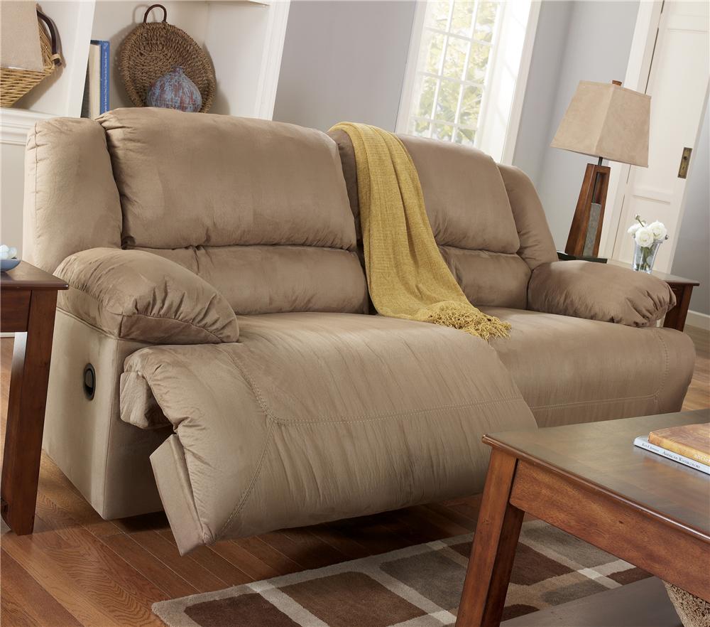 Signature Design by Ashley Hogan Mocha 5780281 2 Seat Reclining Sofa